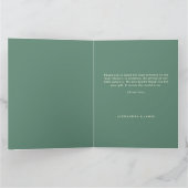 Carte De Remerciements Baby shower Fée Arc de verdure Enchantée (Intérieur)