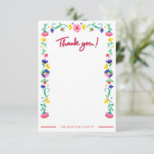 Carte de remerciements Baby shower Fiesta (Debout devant)