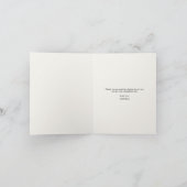 Carte De Remerciements Baby shower Fleur sauvage Boho Fall (Intérieur)