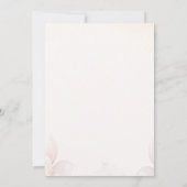 Carte De Remerciements Baby shower Floral Bow rose (Dos)