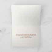 Carte De Remerciements Baby shower Floral de pin d'hiver (Intérieur)