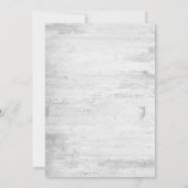 Carte De Remerciements Baby shower Floral Rustique (Dos)