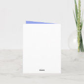 Carte De Remerciements Baby shower Garçon Blue Booties (Dos)