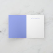 Carte De Remerciements Baby shower Garçon Blue Booties (Intérieur)