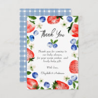 Baby shower garçon de fraise Blueberry