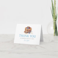 Baby Shower Garçon Gingham Bleu Crêpes & Tétines