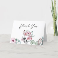 Baby shower gothique rose floral