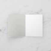 Carte De Remerciements Baby shower gris bleu mignon (Intérieur)