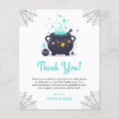 Carte de remerciements Baby shower Halloween Cauld (Devant)