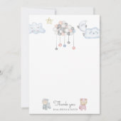 Carte De Remerciements Baby shower Jouets Pastel Plush (Devant)
