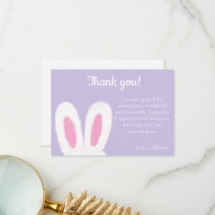 Carte De Remerciements Baby shower limoneux