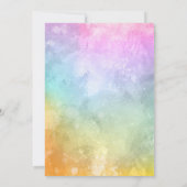 Carte De Remerciements Baby shower Little Rainbow (Dos)