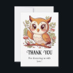 Carte De Remerciements Baby shower Magique de Jolie Chouette<br><div class="desc">Partagez votre gratitude avec notre Magical Pretty Owl Baby shower Merci Cartes. Avec des modèles de choux charmants et magiques, ces cartes apportent une touche fantaisiste à vos notes de remerciement. Express votre appréciation dans le style, en laissant vos invités connaître combien leur présence et les cadeaux ont signifié pour...</div>