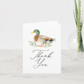 Carte De Remerciements Baby shower Mallard Duck (Devant)