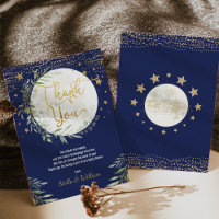 Baby shower Marine Gold Moon & Stars