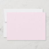 Carte De Remerciements Baby shower mignon à cou rose (Dos)