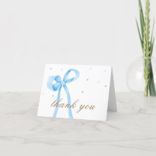 Carte De Remerciements Baby shower minimaliste Polka Pow