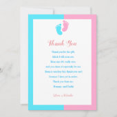 Carte de remerciements baby shower moderne (Devant)