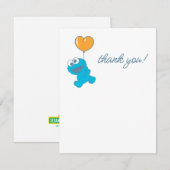 Carte De Remerciements Baby shower Monster Cookie (Devant / Derrière)