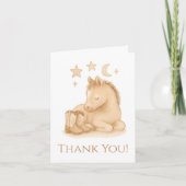 Carte De Remerciements Baby shower occidental (Devant)