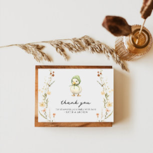 Carte De Remerciements Baby-Shower Oie Ridicule