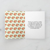 Carte De Remerciements Baby Shower Pastèque et Grenade (Intérieur)