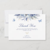 Carte De Remerciements Baby shower petit papillon (Devant)