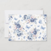 Carte De Remerciements Baby shower petit papillon (Dos)