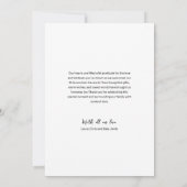 Carte De Remerciements Baby shower photo pour garçon (Dos)