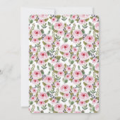 Carte De Remerciements Baby shower plat (Dos)