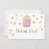 Carte de remerciements Baby shower Popcorn (Devant)
