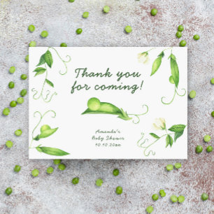 Carte De Remerciements Baby Shower Remerciement Little Sweet Pea