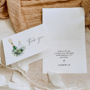 Carte De Remerciements Baby shower Remy Poppin Bouteilles