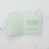 Carte De Remerciements Baby shower Retro Carriage Mint Or (Intérieur)