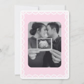 Carte de remerciements Baby shower rose Cielito Li (Dos)