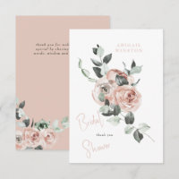 Baby Shower Rose Eucalyptus Floral Fête de Mariage