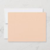 Carte de remerciements baby shower "Rose/Or" (Dos)