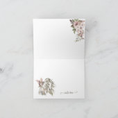 Carte De Remerciements Baby shower Rustique (Intérieur)