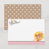 Carte de remerciements Baby shower Safari (Devant / Derrière)