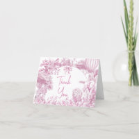 Baby shower Safari Toile Rose