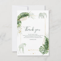 Baby shower Safari verdure