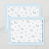 Carte de remerciements baby shower, "Snips and Sna (Devant / Derrière)