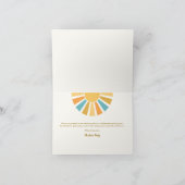 Carte De Remerciements Baby shower Soleil Venez Ici Le Fils (Intérieur)