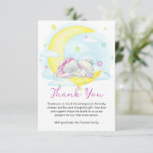 Carte De Remerciements Baby shower Sweet Dreams (Debout devant)