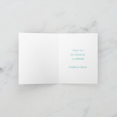 Carte De Remerciements Baby shower Unicorn (Intérieur)