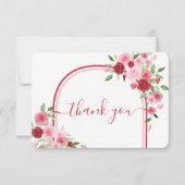 Carte de remerciements Baby shower Valentines (Devant)