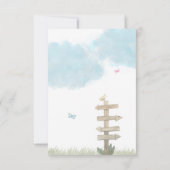 Carte De Remerciements Baby Shower Vélo Hérisson Mignon (Dos)