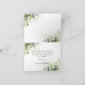 Carte de remerciements Baby shower verdoyant (Intérieur)