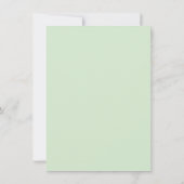 Carte De Remerciements Baby shower vert du marché agricole (Dos)