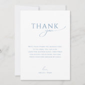 Carte De Remerciements Baby shower vertical blanc blanc blanc (Devant)